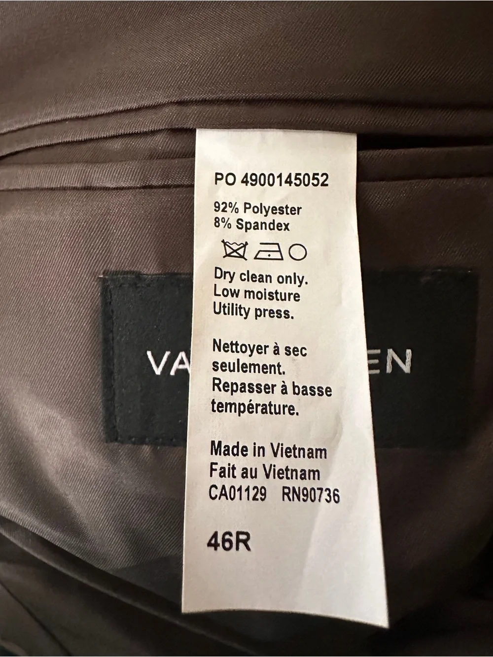 NWT Van Heusen Men's 46R Blazer Faux Suede Comfort Sport Coat Suit $200